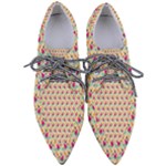 Summer Watermelon Pattern Pointed Oxford Shoes