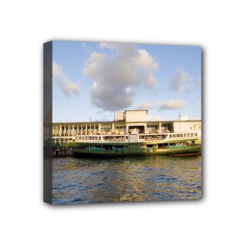 Hong Kong Ferry Mini Canvas 4  x 4  (Stretched) from ZippyPress