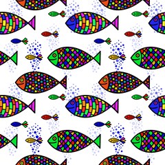 fish abstract colorful