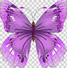 purple awareness butterfly