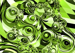 retro green abstract