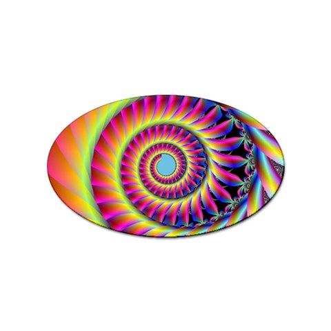 Fractal34 Sticker Oval (10 pack) from ZippyPress Front