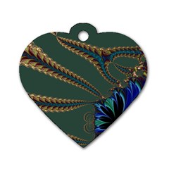 Fractal34 Dog Tag Heart (Two Sides) from ZippyPress Back