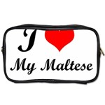 I Love My Maltese Single-sided Personal Care Bag