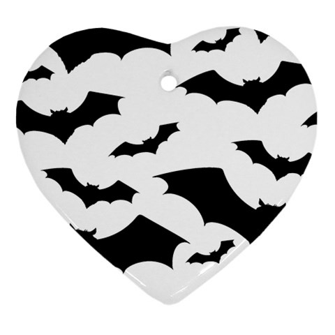 Deathrock Bats Ornament (Heart) from ZippyPress Front