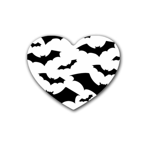 Deathrock Bats Heart Coaster (4 pack) from ZippyPress Front