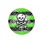 Deathrock Skull Magnet 3  (Round)