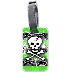 Deathrock Skull Luggage Tag (two sides) from ZippyPress Front