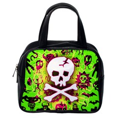 Deathrock Skull & Crossbones Classic Handbag (Two Sides) from ZippyPress Back