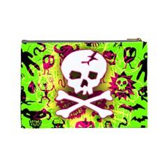 Deathrock Skull & Crossbones Cosmetic Bag (Large) from ZippyPress Back