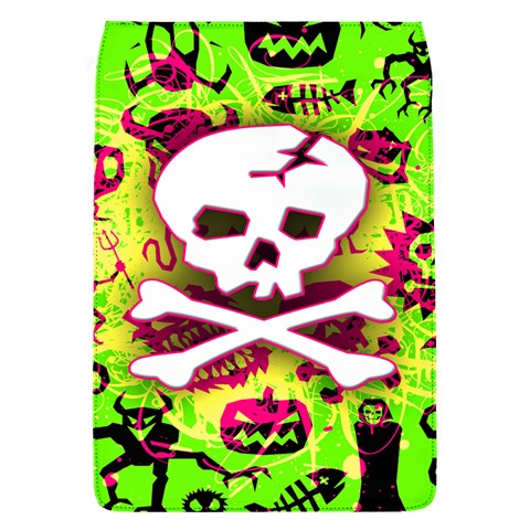 Deathrock Skull & Crossbones Removable Flap Cover (Small) from ZippyPress Front