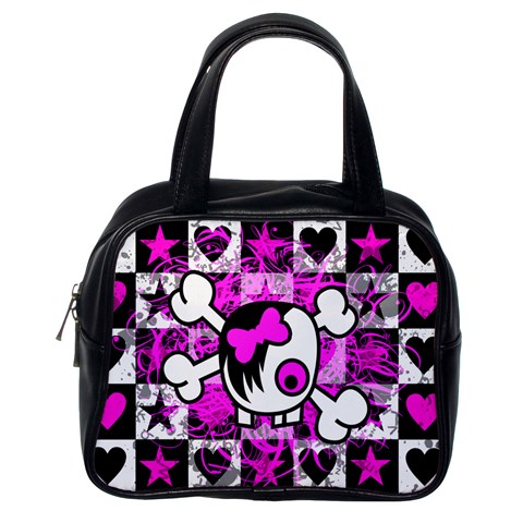 Emo Scene Girl Skull Classic Handbag (One Side) from ZippyPress Front