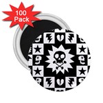 Gothic Punk Skull 2.25  Magnet (100 pack) 