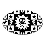 Gothic Punk Skull Magnet (Oval)