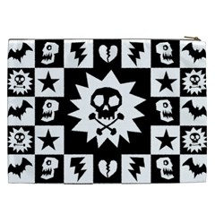 Gothic Punk Skull Cosmetic Bag (XXL) from ZippyPress Back