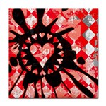 Love Heart Splatter Tile Coaster