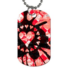 Love Heart Splatter Dog Tag (Two Sides) from ZippyPress Back