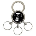 Morbid Skull 3-Ring Key Chain