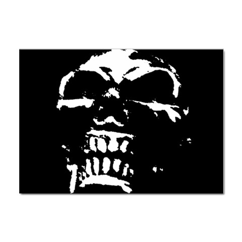 Morbid Skull Sticker A4 (10 pack) from ZippyPress Front