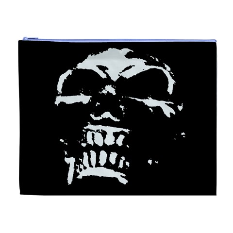 Morbid Skull Cosmetic Bag (XL) from ZippyPress Front