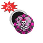 Princess Skull Heart 1.75  Magnet (100 pack) 