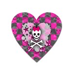 Princess Skull Heart Magnet (Heart)