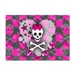 Princess Skull Heart Sticker A4 (10 pack)