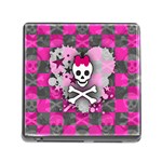 Princess Skull Heart Memory Card Reader with Storage (Square)