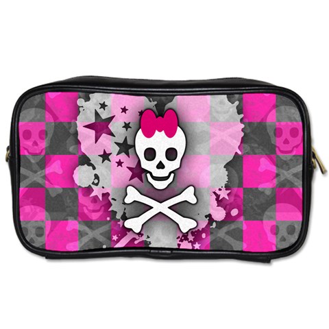 Princess Skull Heart Toiletries Bag (Two Sides) from ZippyPress Front