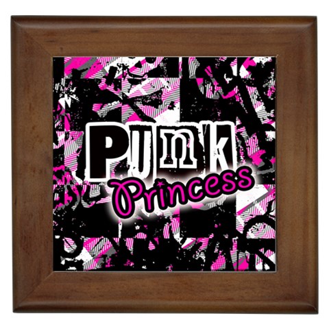 Punk Princess Framed Tile from ZippyPress Front