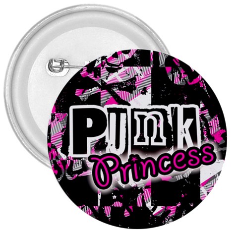 Punk Princess 3  Button from ZippyPress Front
