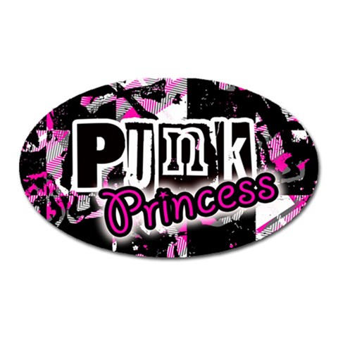 Punk Princess Magnet (Oval) from ZippyPress Front