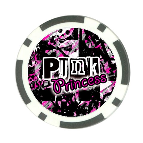 Punk Princess Poker Chip Card Guard (10 pack) from ZippyPress Front
