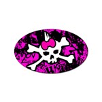 Punk Skull Princess Sticker Oval (100 pack)