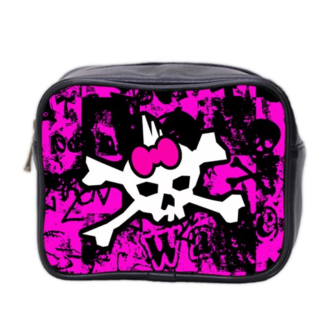 Punk Skull Princess Mini Toiletries Bag (Two Sides) from ZippyPress Front