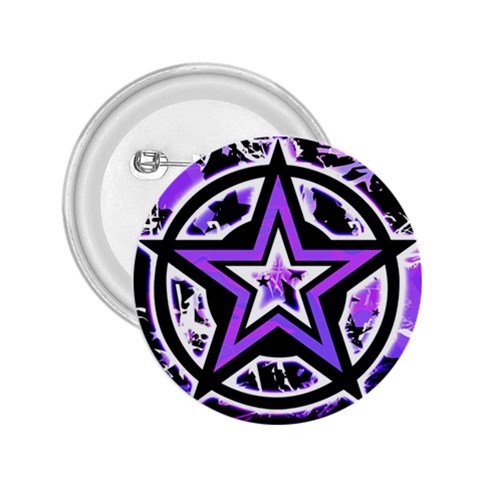 Purple Star 2.25  Button from ZippyPress Front