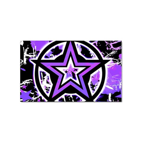 Purple Star Sticker (Rectangular) from ZippyPress Front