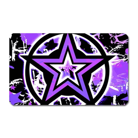 Purple Star Magnet (Rectangular) from ZippyPress Front