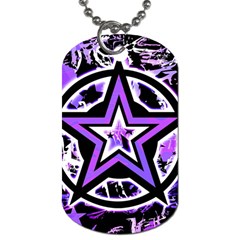 Purple Star Dog Tag (Two Sides) from ZippyPress Front