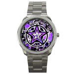 Purple Star Sport Metal Watch
