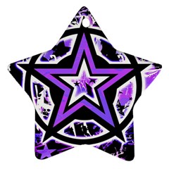 Purple Star Star Ornament (Two Sides) from ZippyPress Back