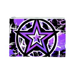 Purple Star Cosmetic Bag (Large) from ZippyPress Front