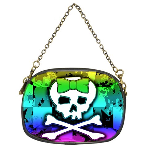 Rainbow Skull Chain Purse (One Side) from ZippyPress Front