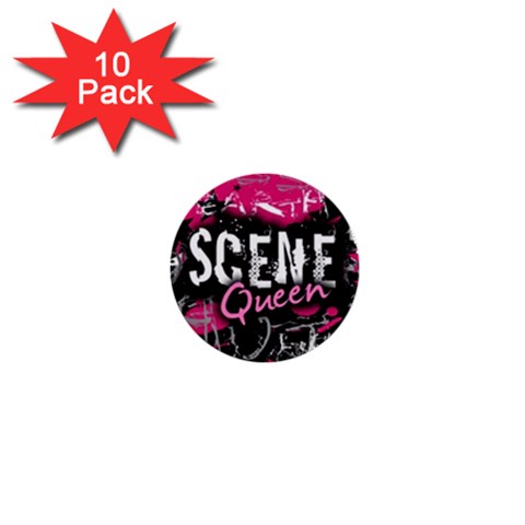 Scene Queen 1  Mini Button (10 pack)  from ZippyPress Front