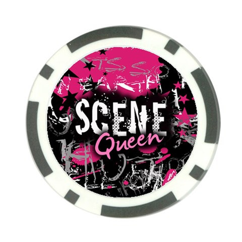 Scene Queen Poker Chip Card Guard (10 pack) from ZippyPress Back
