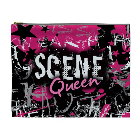 Scene Queen Cosmetic Bag (XL) from ZippyPress Front