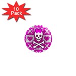Skull Princess 1  Mini Magnet (10 pack) 