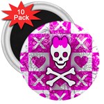 Skull Princess 3  Magnet (10 pack)