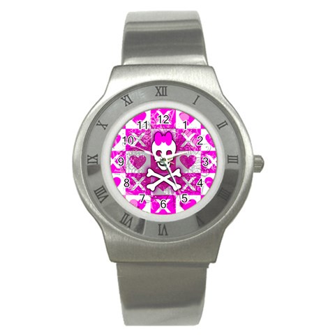 Skull Princess Stainless Steel Watch from ZippyPress Front