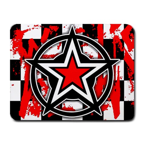 Star Checkerboard Splatter Small Mousepad from ZippyPress Front